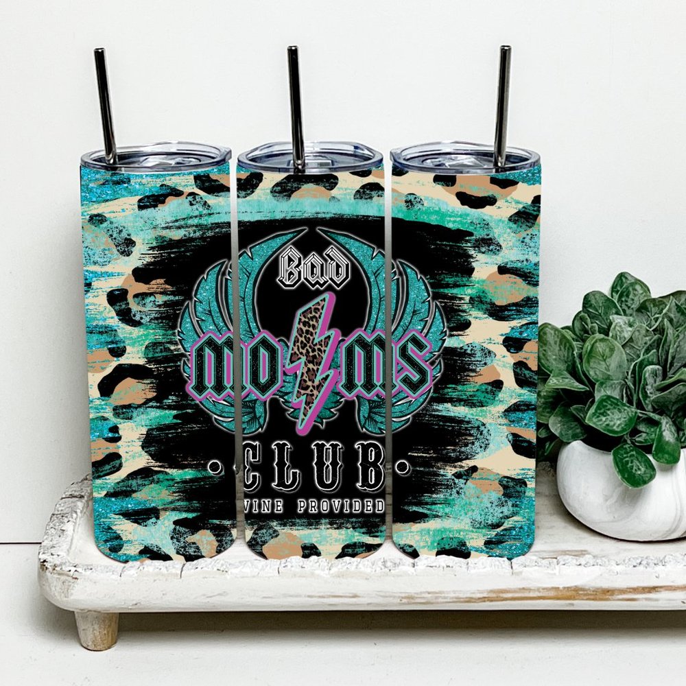 Bad Moms 20oz Tumbler With Metal Straw